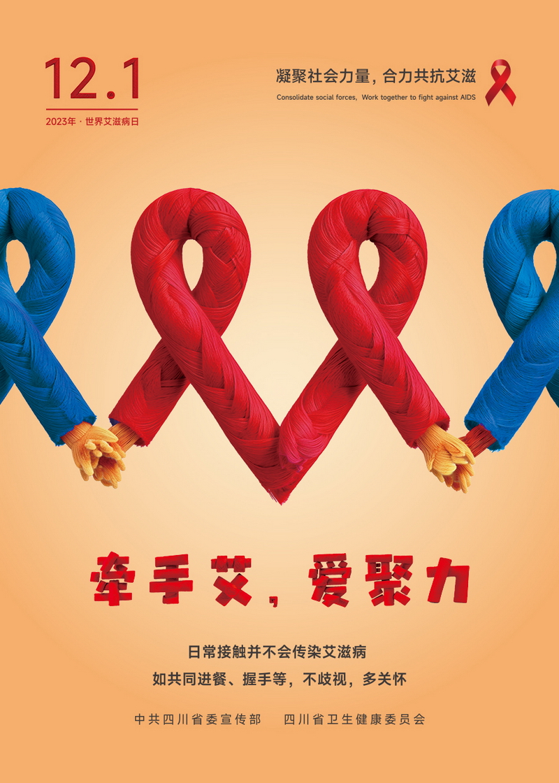 “预防艾滋病”宣传海报